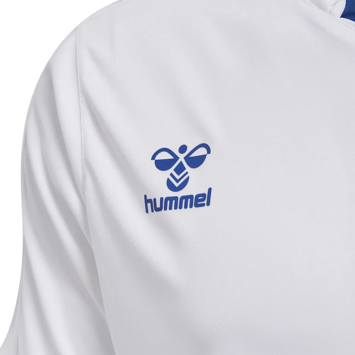 hummel Core XK Poly Trenings T-skjorte WHITE/TRUE BLUE