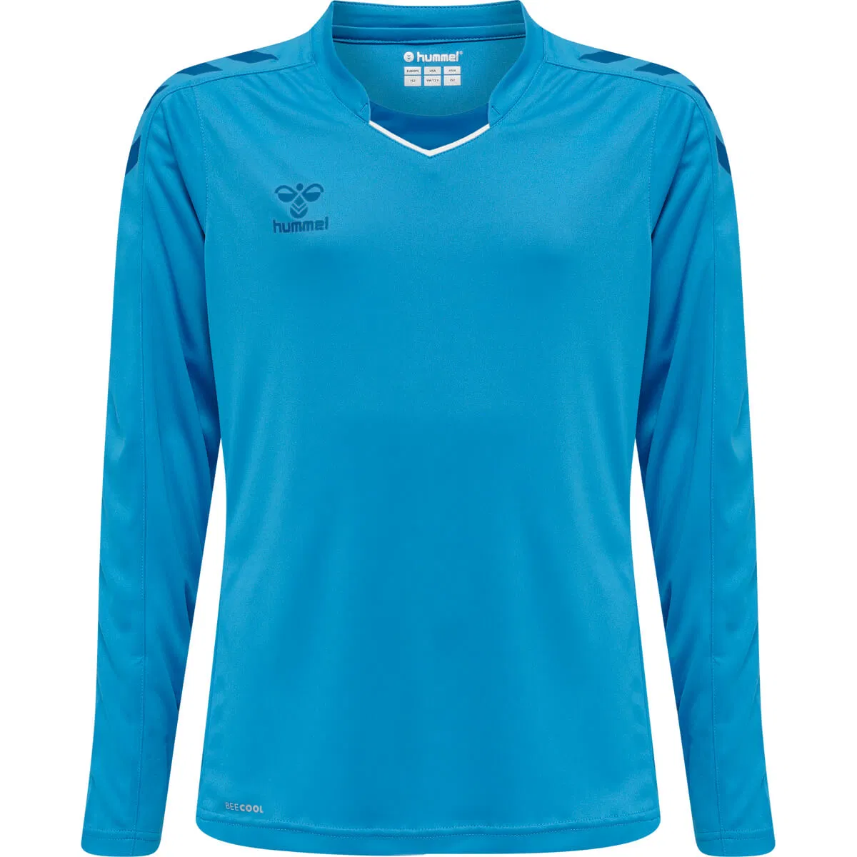 hummel Core XK Poly Langermet Trenings T-skjorte Barn BLUE DANUBE