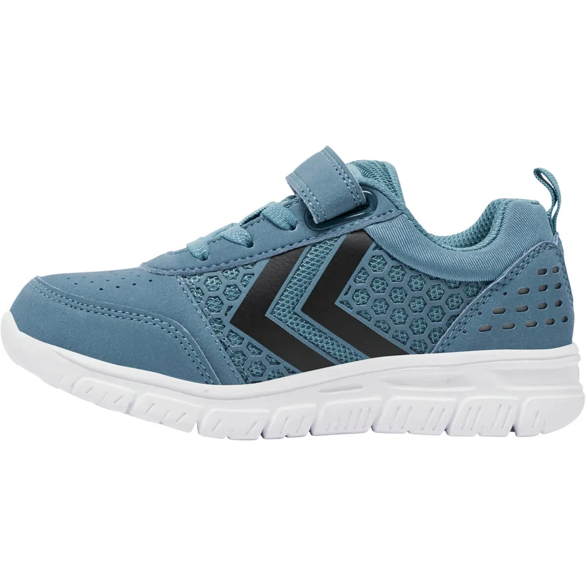 hummel Crosslite Dot 4 Tex Velcro Sneakers Børn BLUE HEAVEN