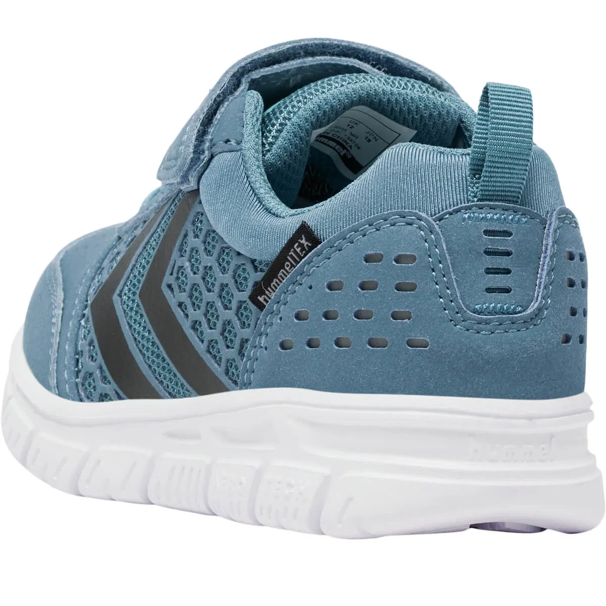 hummel Crosslite Dot 4 Tex Velcro Sneakers Børn BLUE HEAVEN