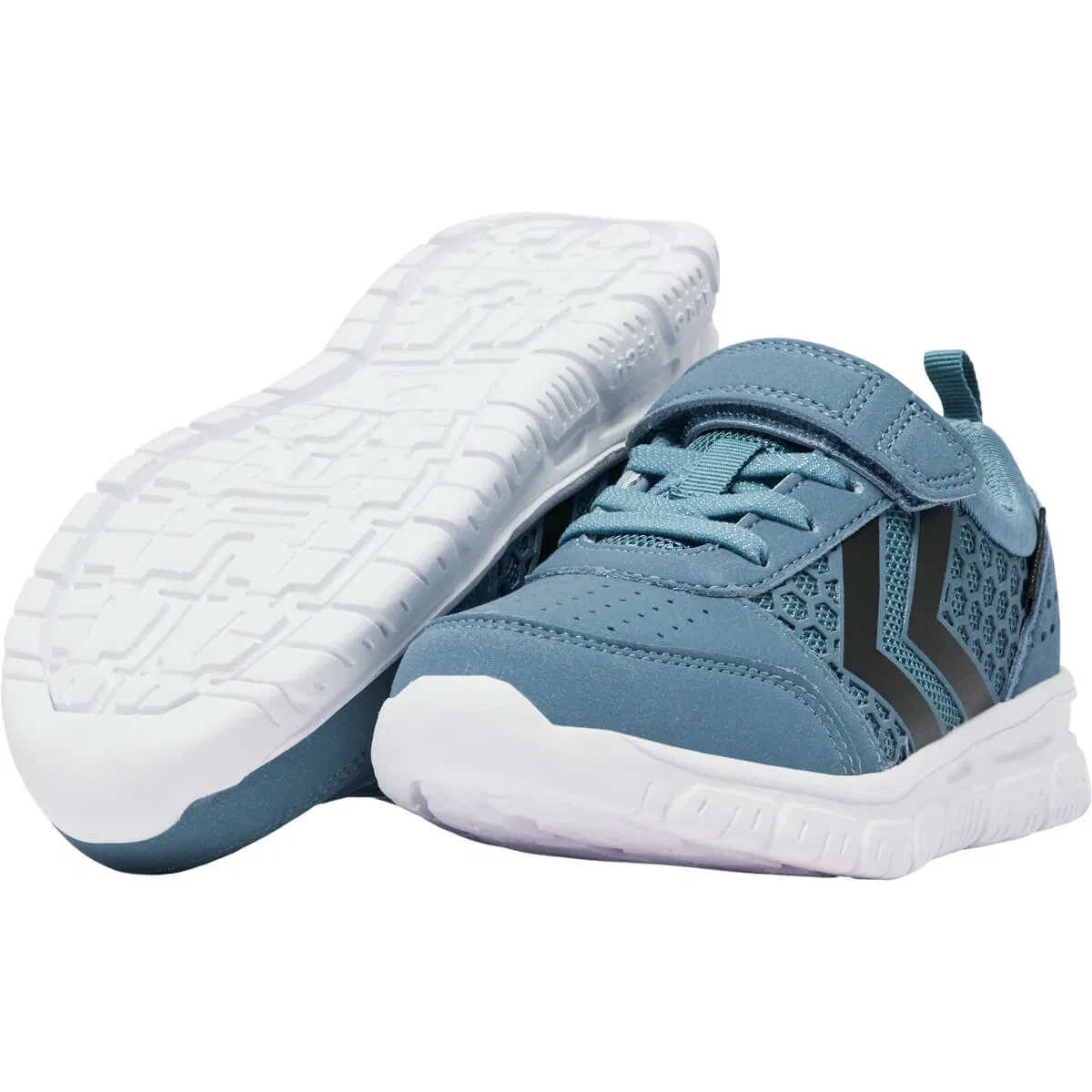 hummel Crosslite Dot 4 Tex Velcro Sneakers Børn BLUE HEAVEN