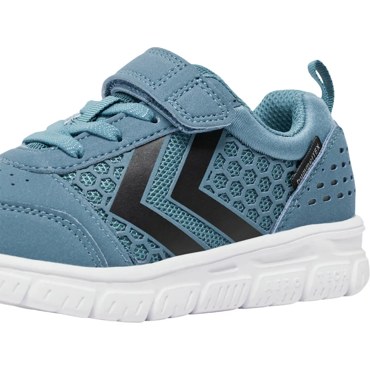 hummel Crosslite Dot 4 Tex Velcro Sneakers Børn BLUE HEAVEN