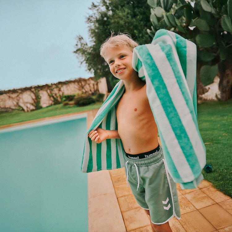 hummel Swell Board Badeshorts Børn HEDGE GREEN