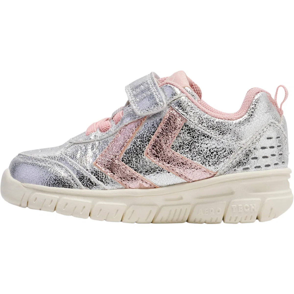 hummel Crosslite Glitter Velcro Sneakers Børn Silver