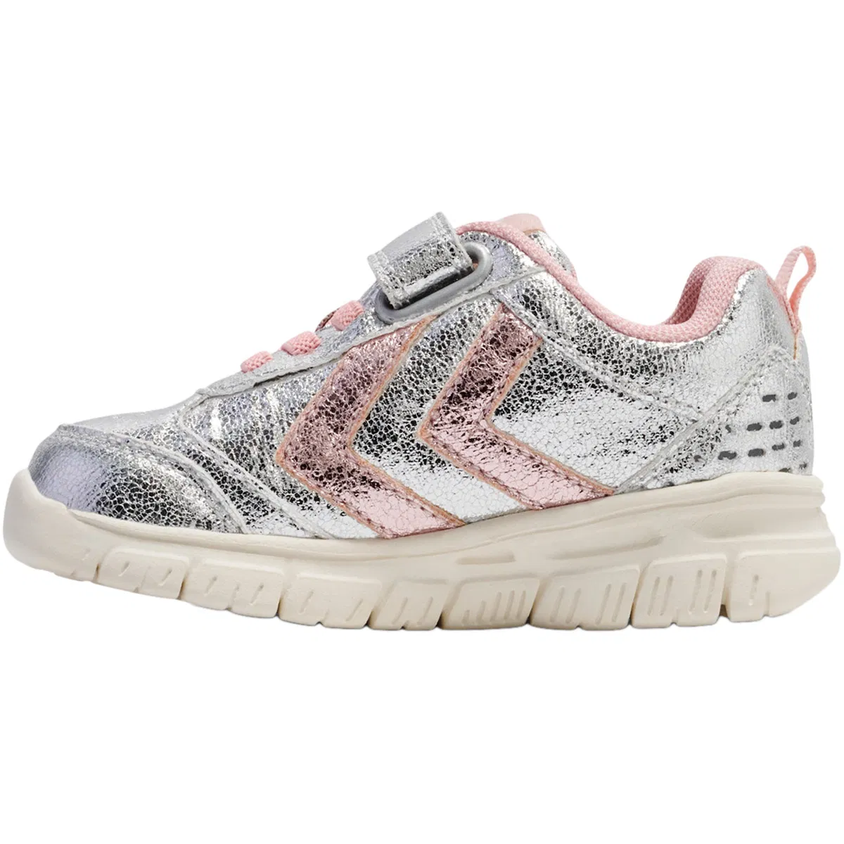 hummel Crosslite Glitter Velcro Sneakers Børn Silver