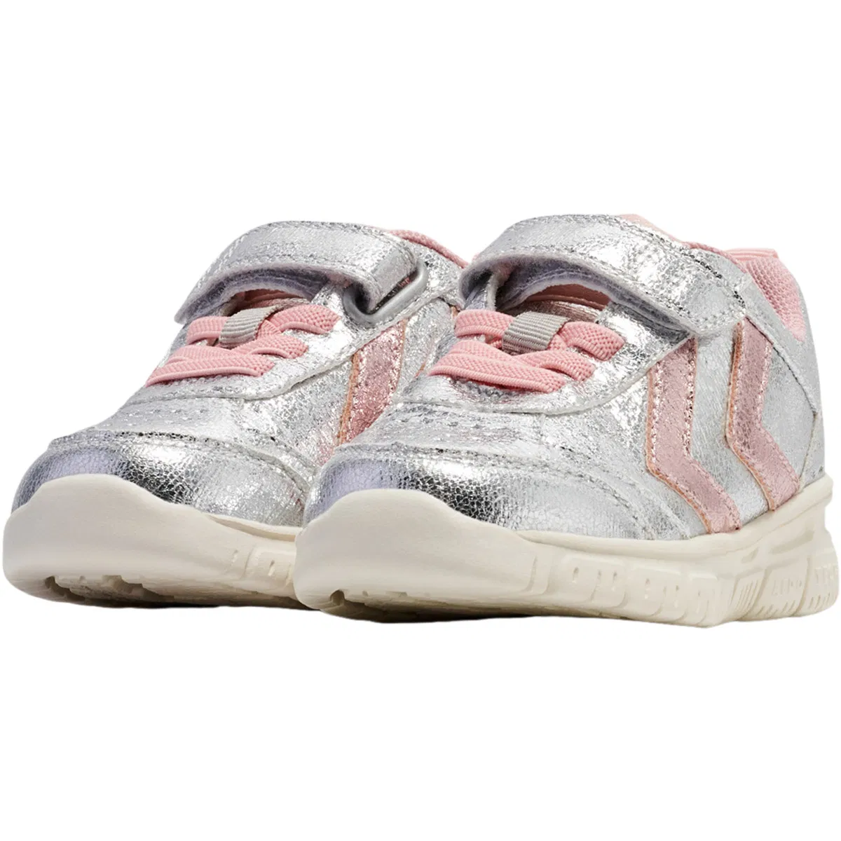 hummel Crosslite Glitter Velcro Sneakers Børn Silver