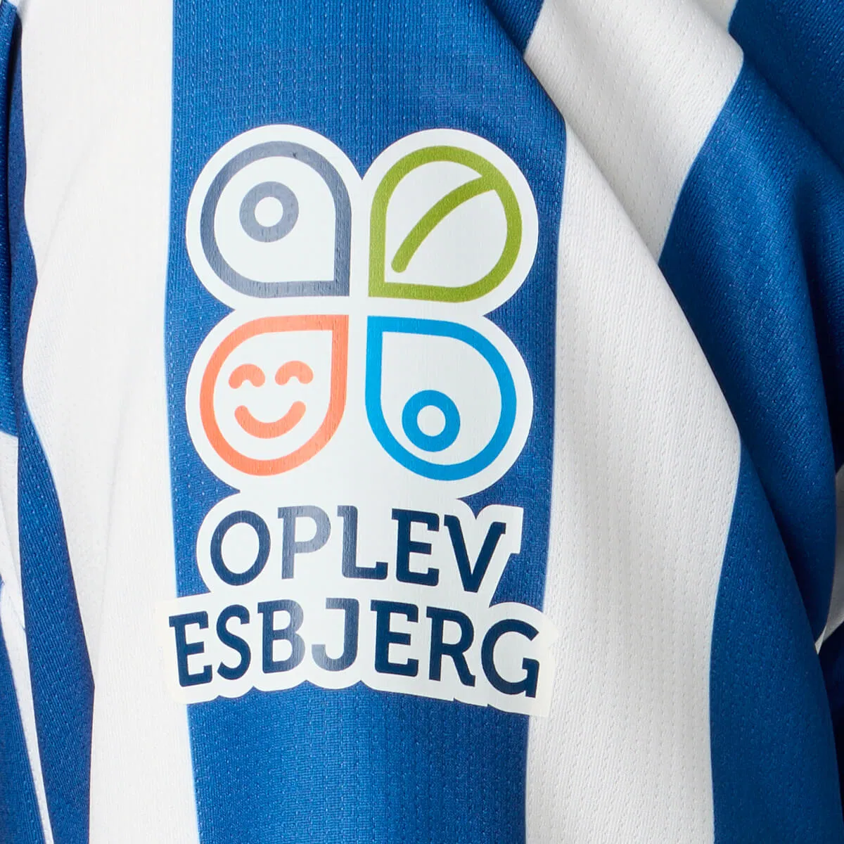 Esbjerg fB Langærmet Hjemmebanetrøje 25/26 Børn Hvid/blå