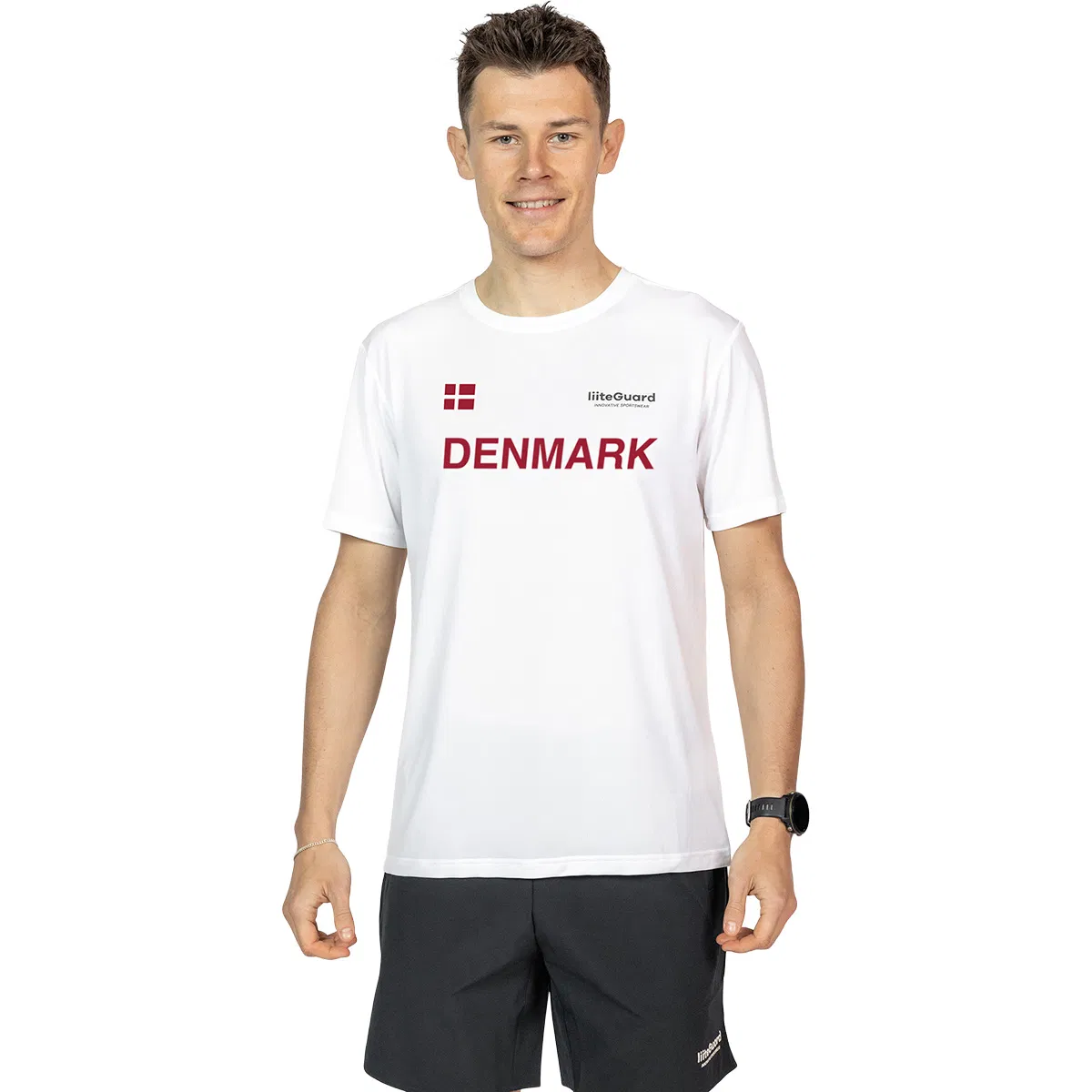 liiteGuard Ground Tech Løbe T-shirt Herre DK White
