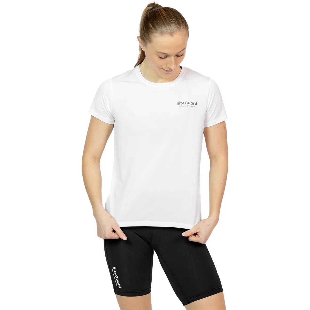 liiteGuard Ground Tech Løbe T-shirt Dame White