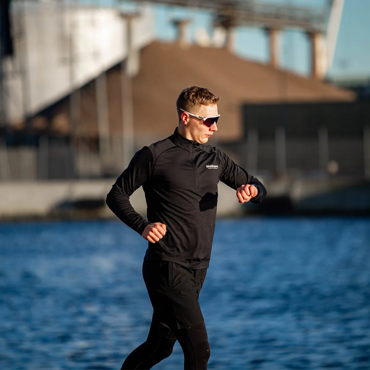 liiteGuard Ground-Tech 1/4 Zip Træningstrøje Herre Black