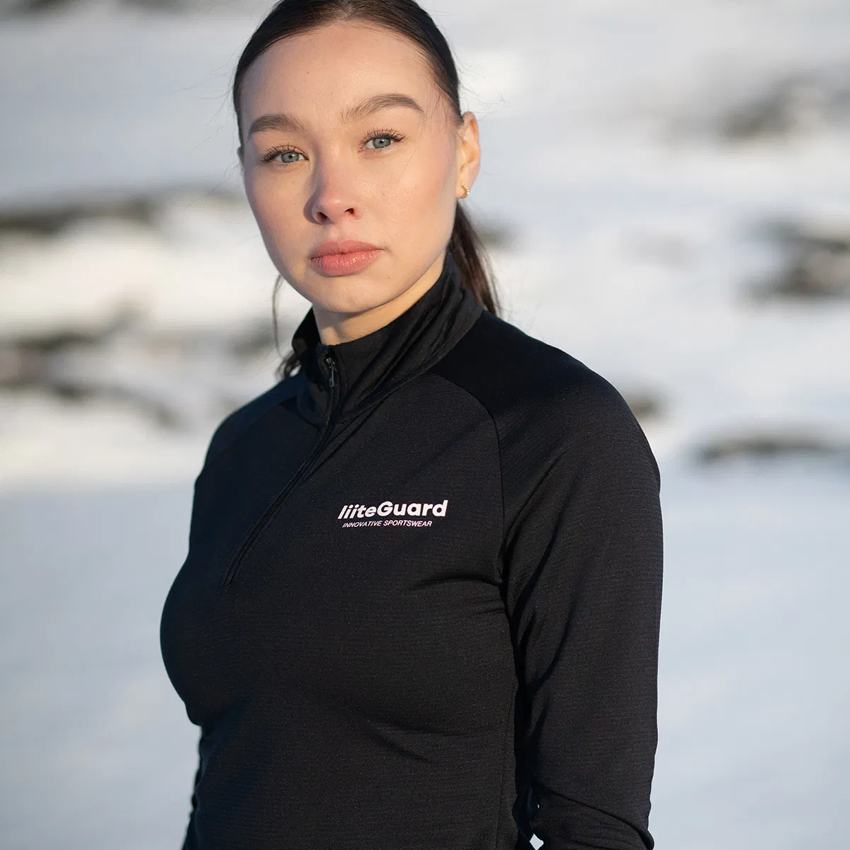 liiteGuard Ground-Tech 1/4 Zip Træningstrøje Dame Black