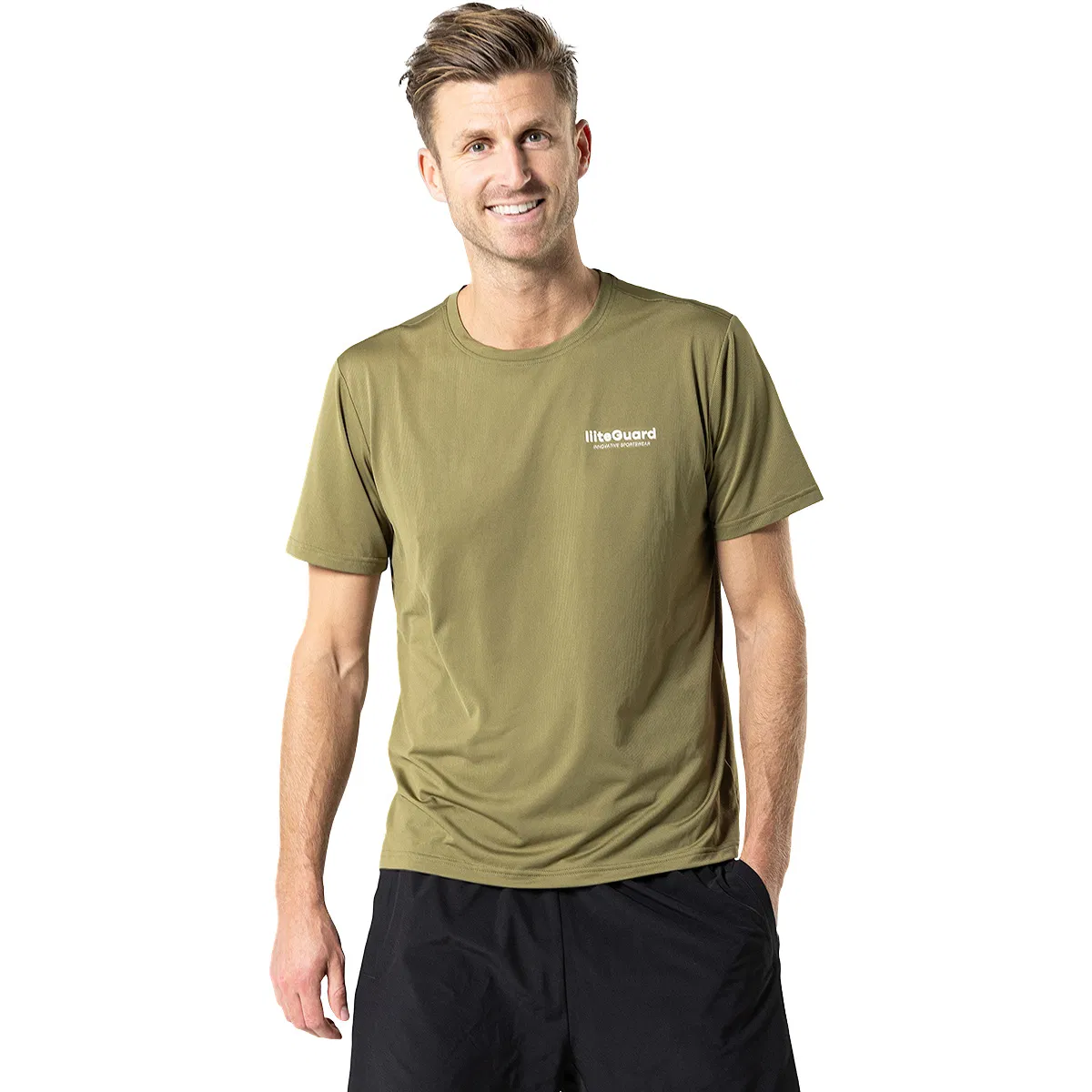liiteGuard Ground Tech Løbe T-shirt Herre Dusty Green
