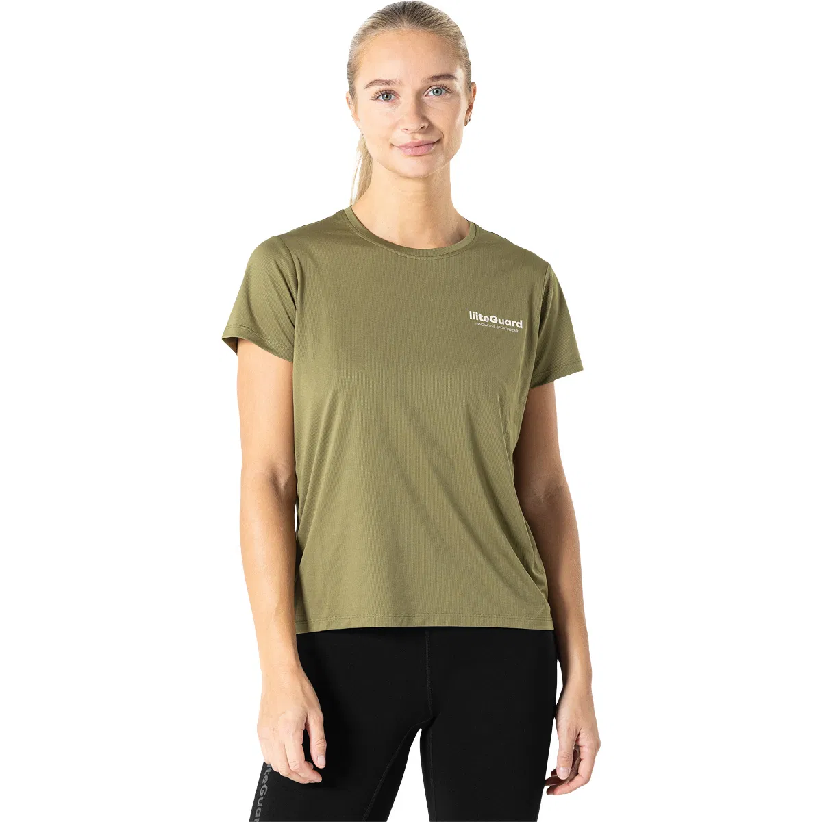 liiteGuard Ground Tech Løbe T-shirt Dame Dusty Green