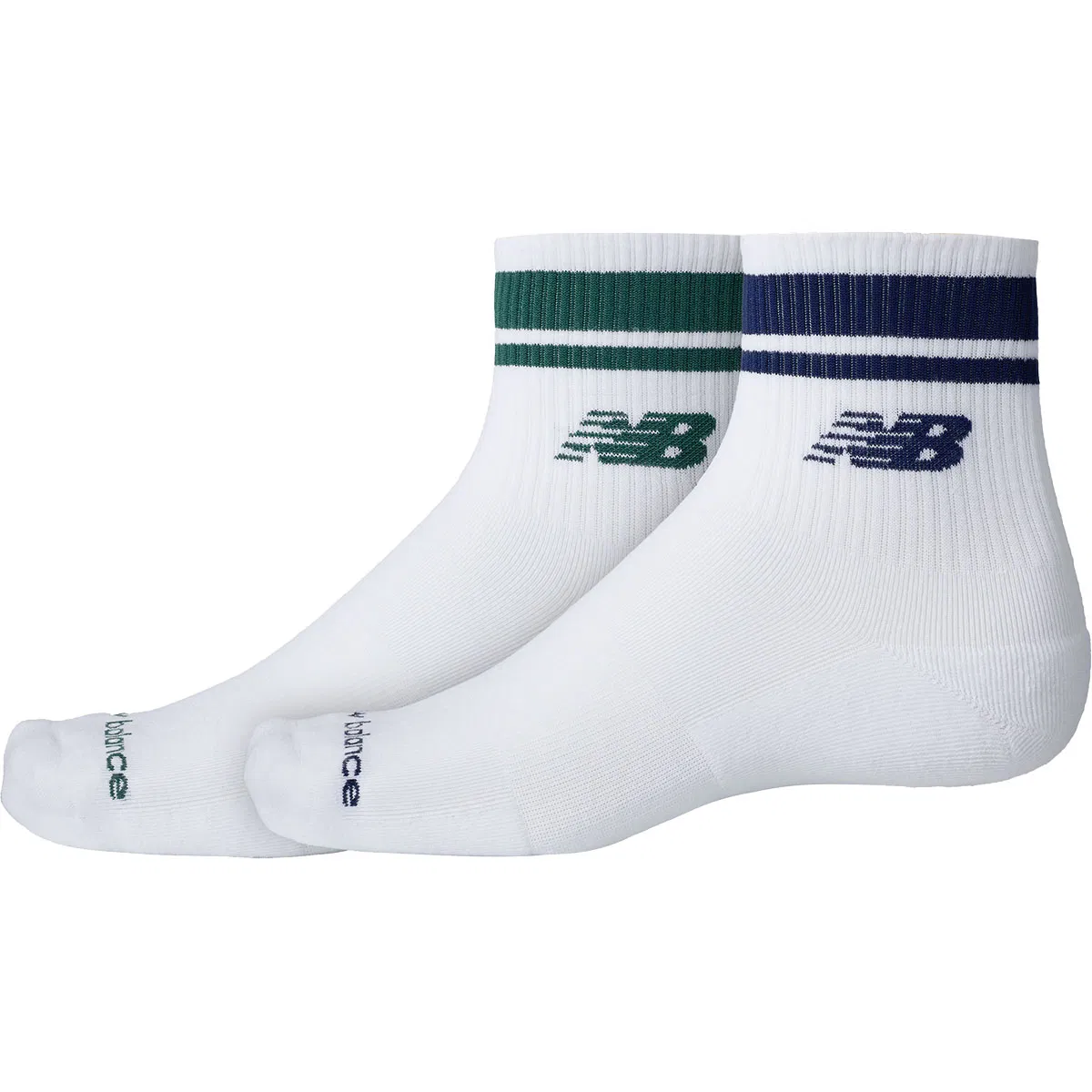 New Balance Run Repreve 2-Pak Korte Løpesokker WHITE