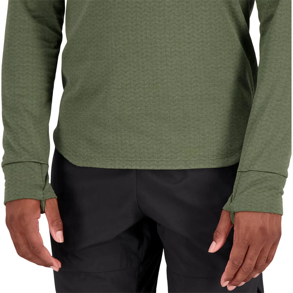 New Balance Heat Grid Half Zip Løbetrøje Herre DEEP OLIVE GREEN HEATHER