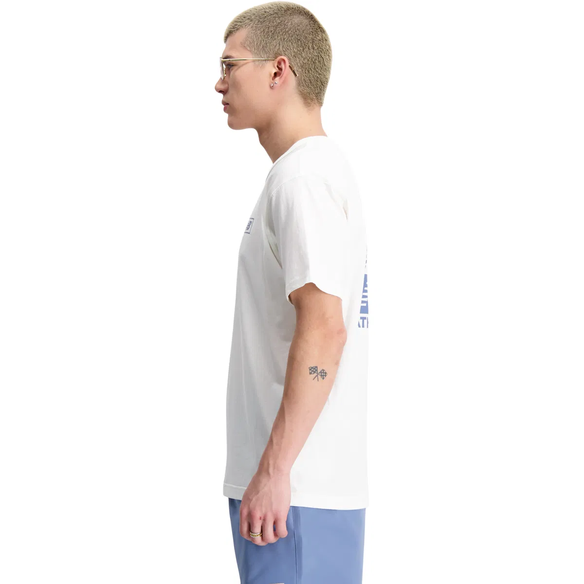 New Balance Essentials Graphic T-Shirt Herre SEASALT