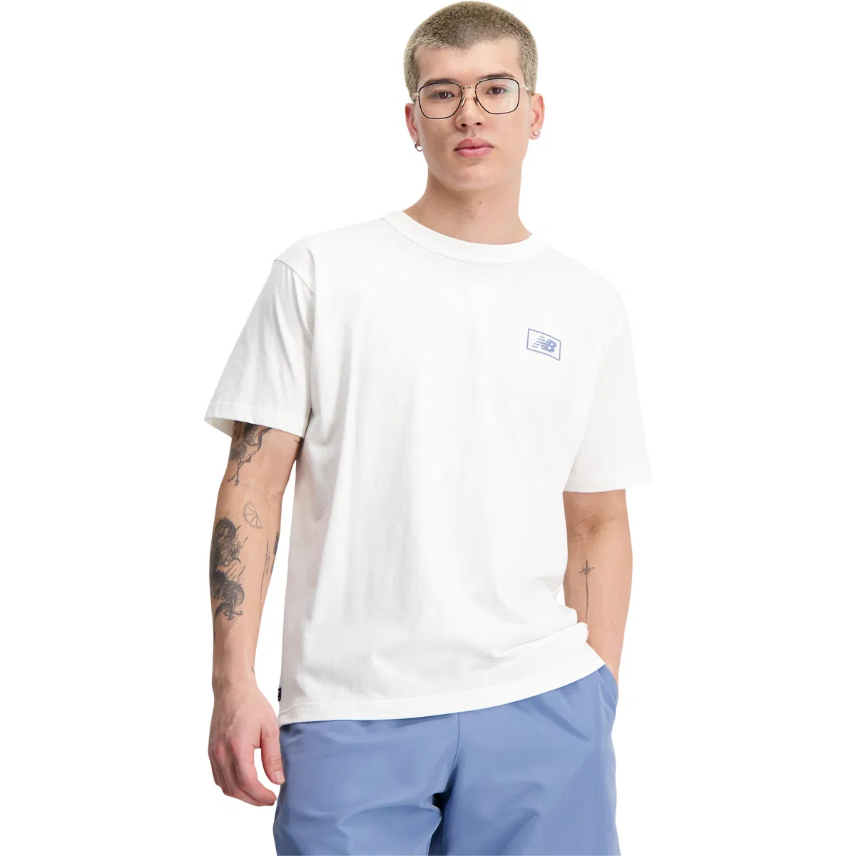 New Balance Essentials Graphic T-Shirt Herre SEASALT