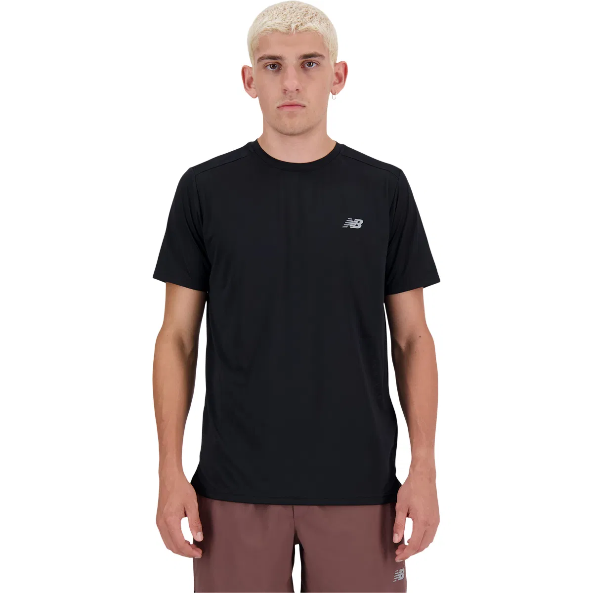 New Balance Run Løbe T-shirt Herre Black