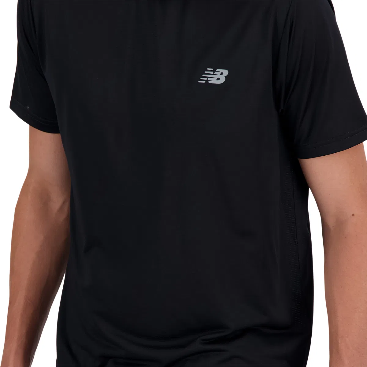 New Balance Run Løbe T-shirt Herre Black