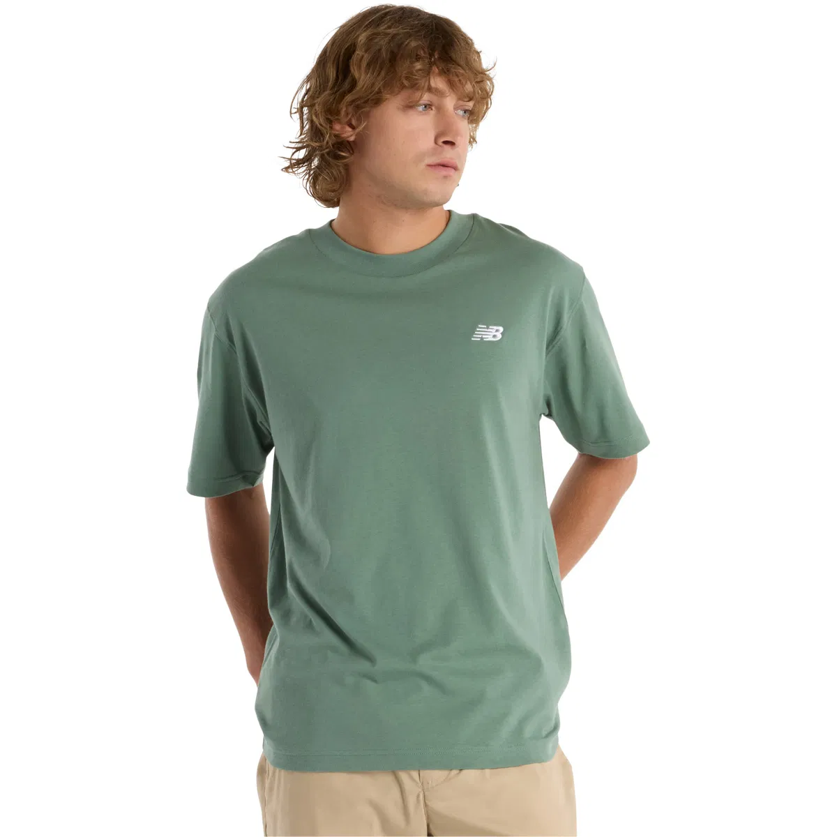 New Balance Small Logo T-shirt Herre DARK JUNIPER
