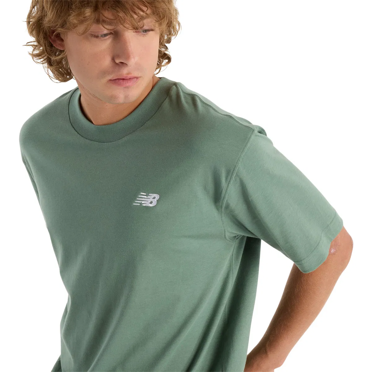 New Balance Small Logo T-shirt Herre DARK JUNIPER