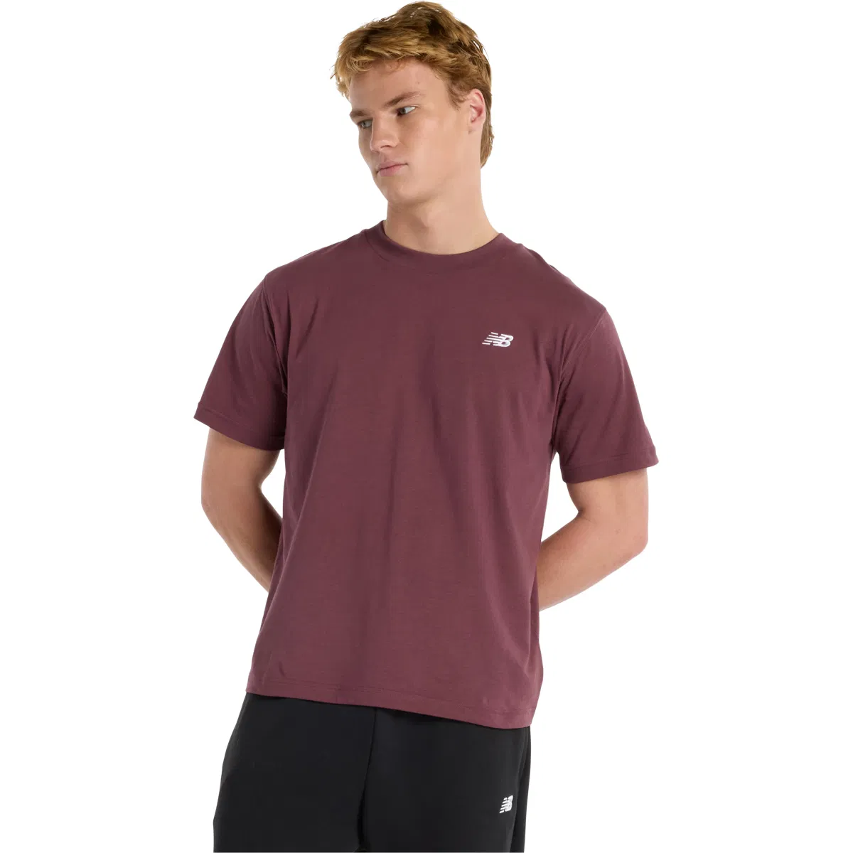 New Balance Small Logo T-shirt Herre FADED PLUM