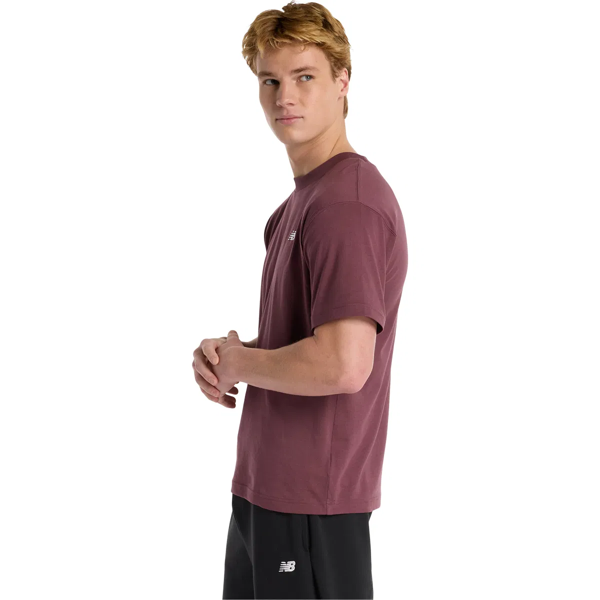 New Balance Small Logo T-shirt Herre FADED PLUM