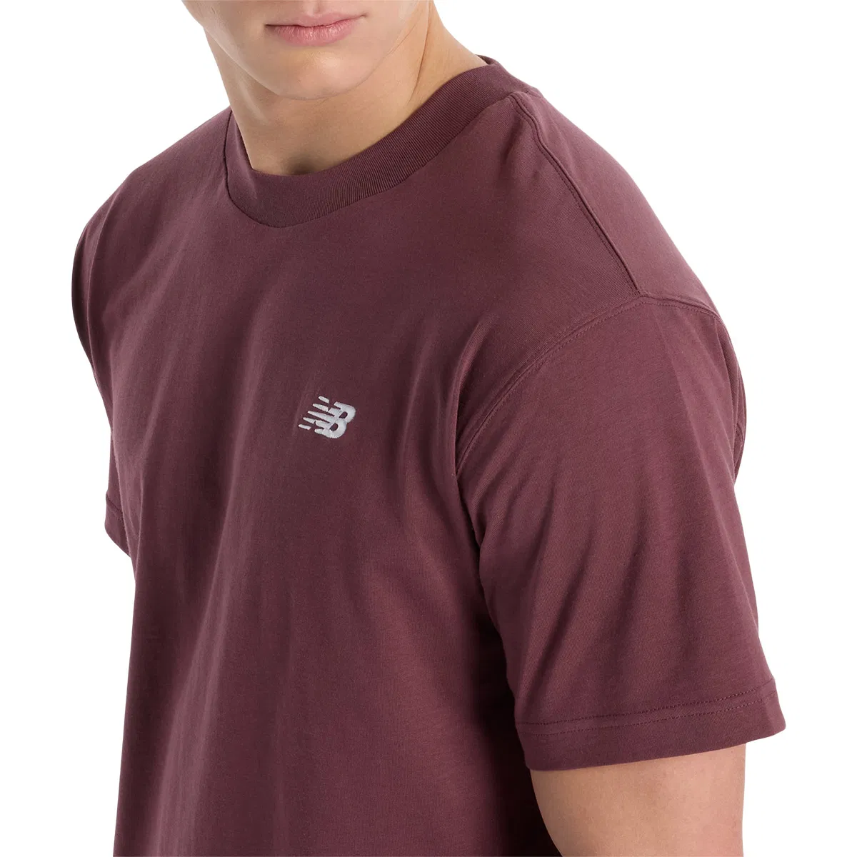 New Balance Small Logo T-shirt Herre FADED PLUM