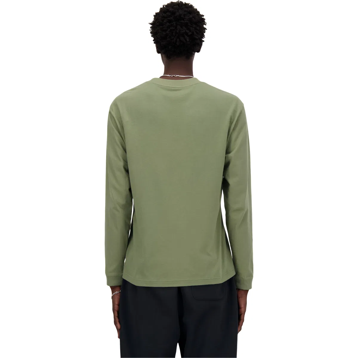 New Balance Graphic Langærmet T-shirt Herre DARK OLIVINE