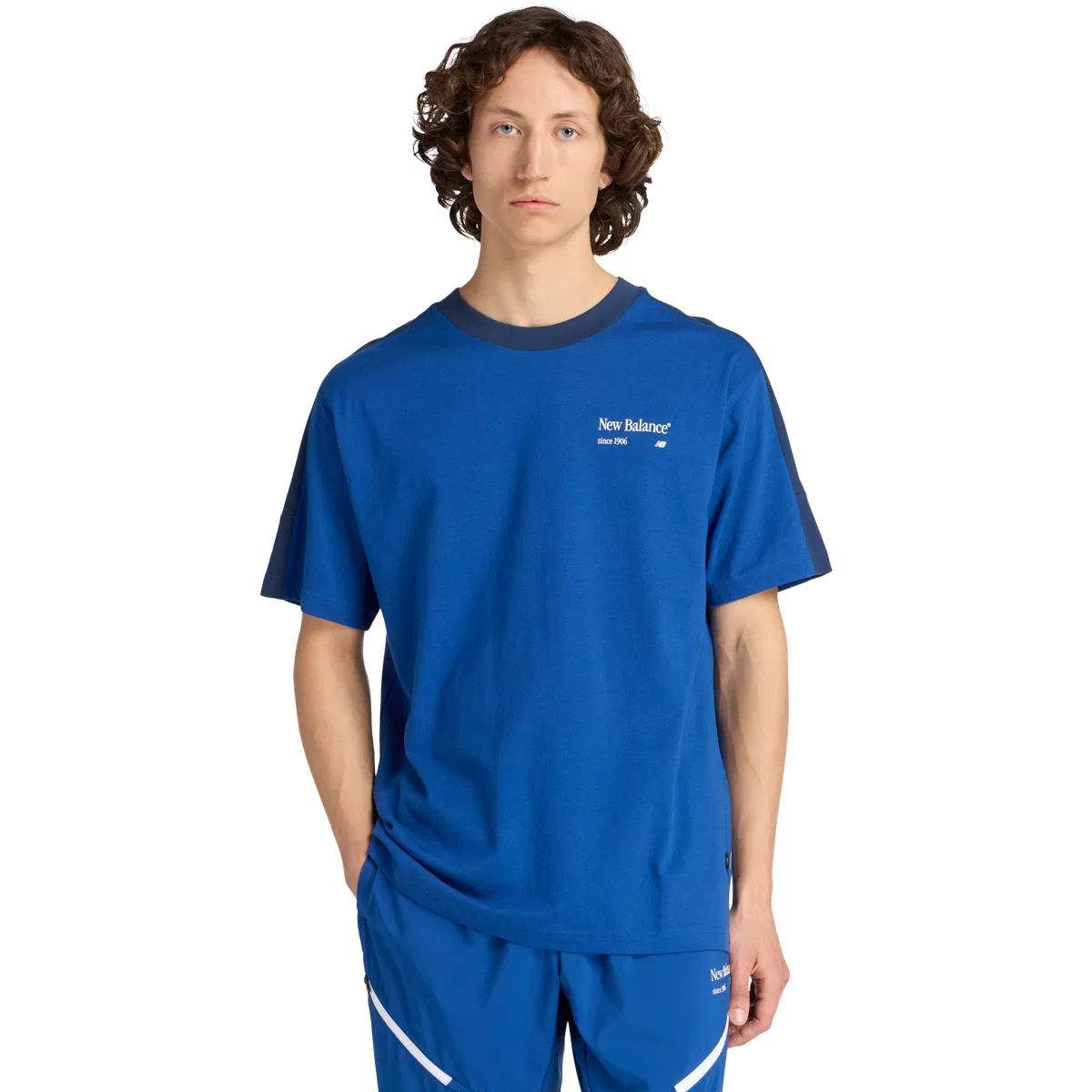 New Balance Reimagined Graphic T-shirt Herre Blue