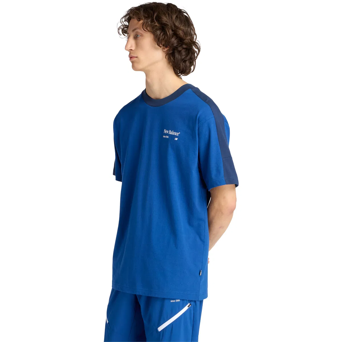 New Balance Reimagined Graphic T-shirt Herre Blue