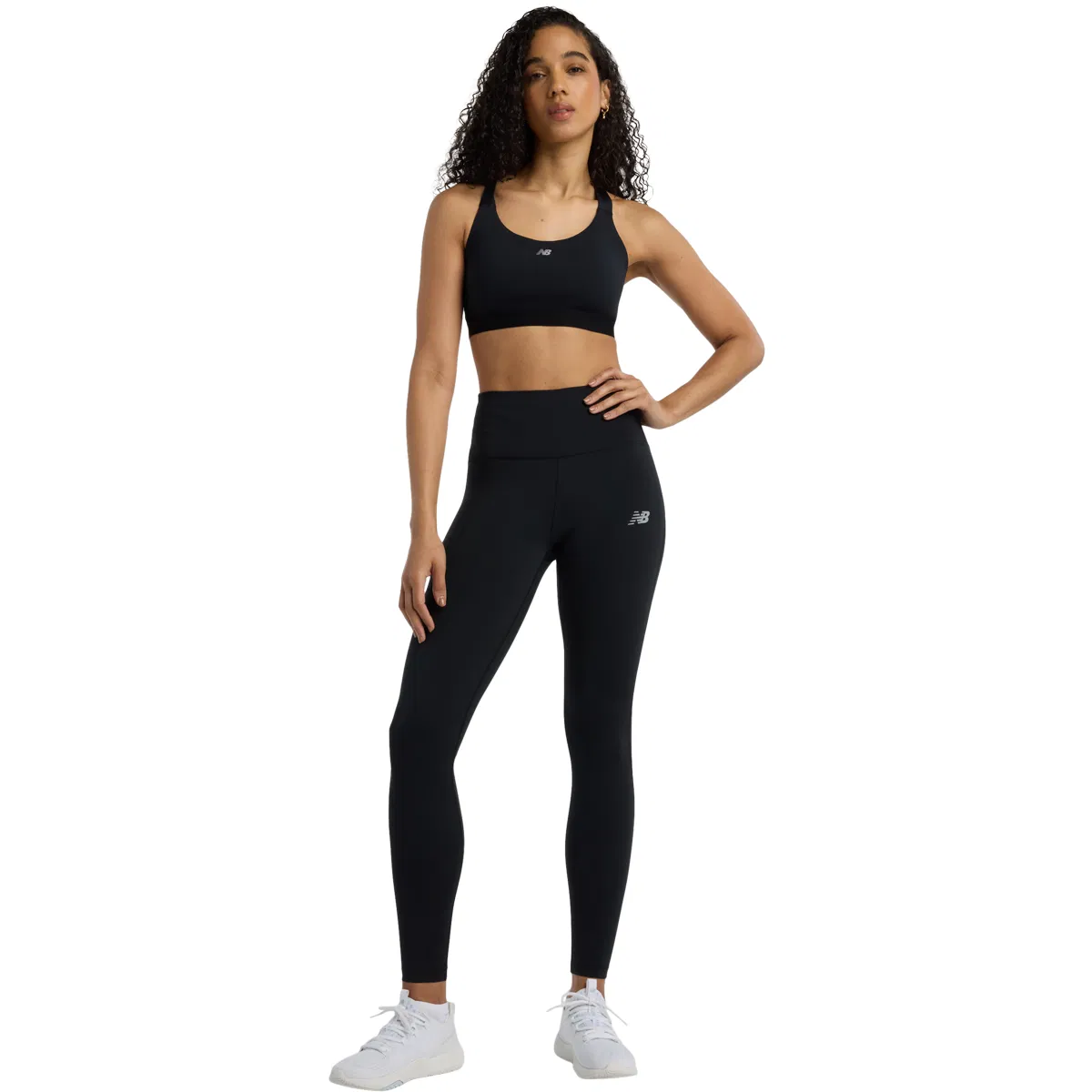 New Balance Essential Medium Support Sports BH Dame Black