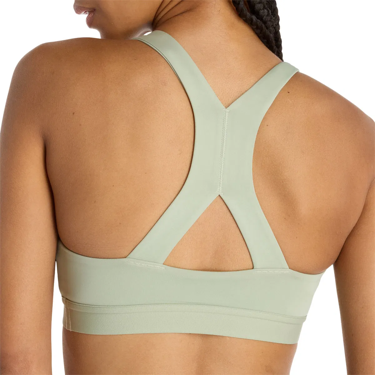 New Balance Essential Medium Support Sports BH Dame Green