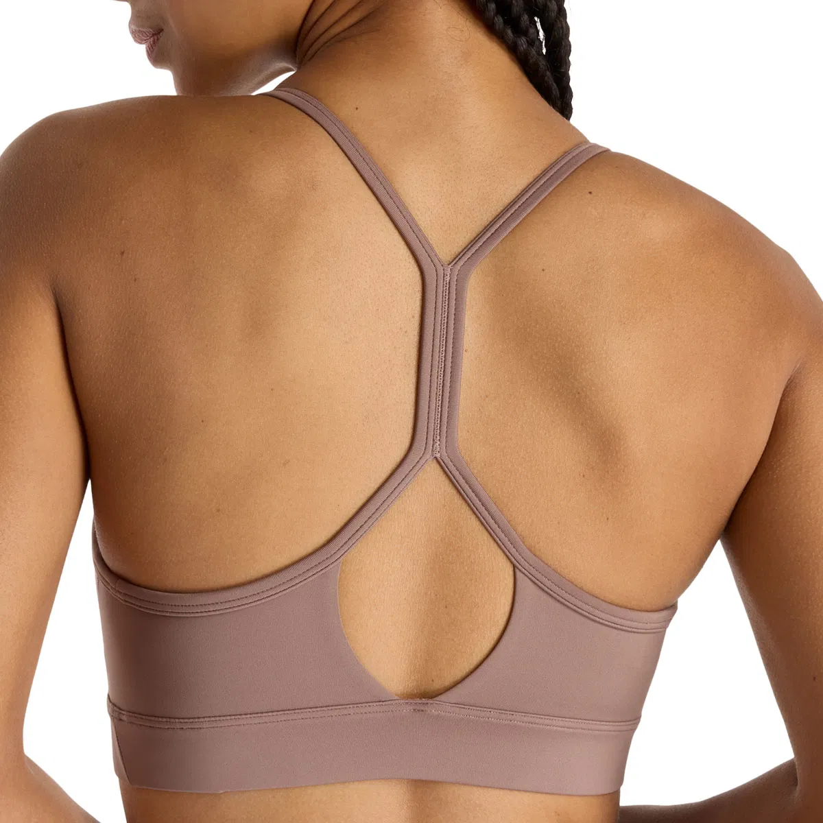 New Balance Essential Yoga Light Support Sports BH Dame Brown
