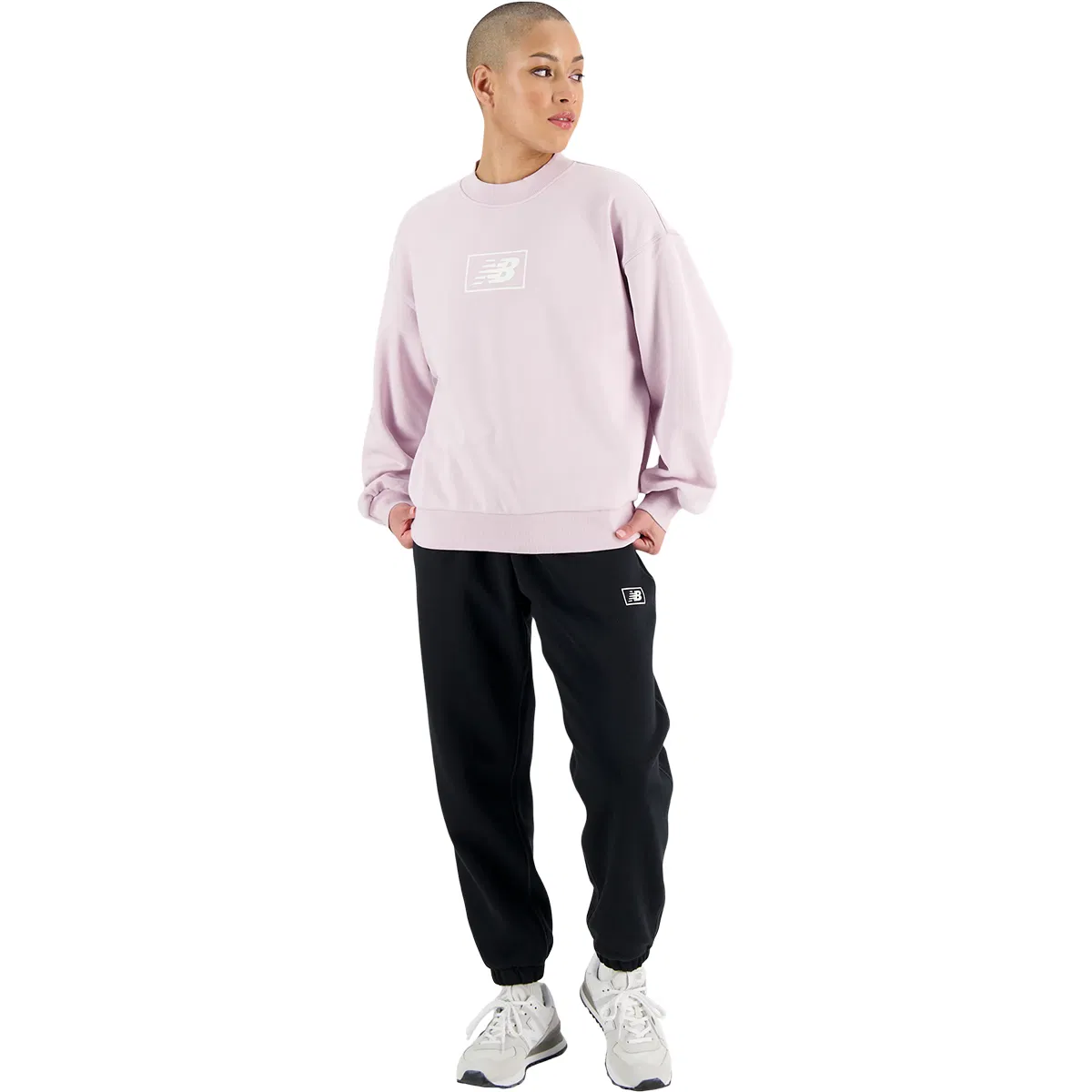 New Balance Essentials French Terry Sweatshirt Dame DECEMBER SKY