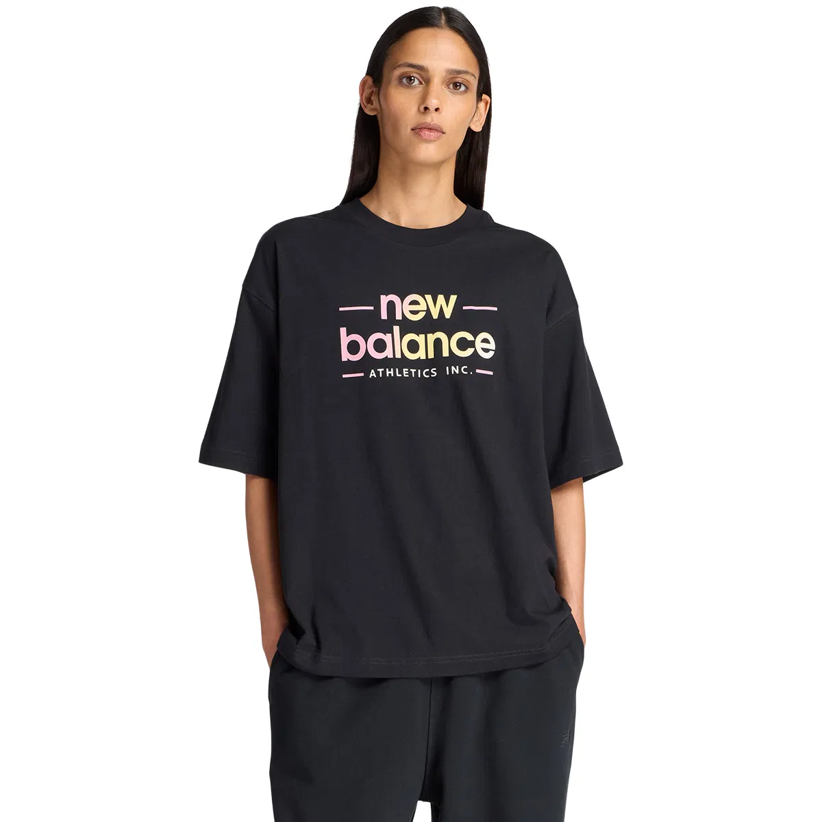 New Balance Reimagined Oversized T-shirt Dame Black
