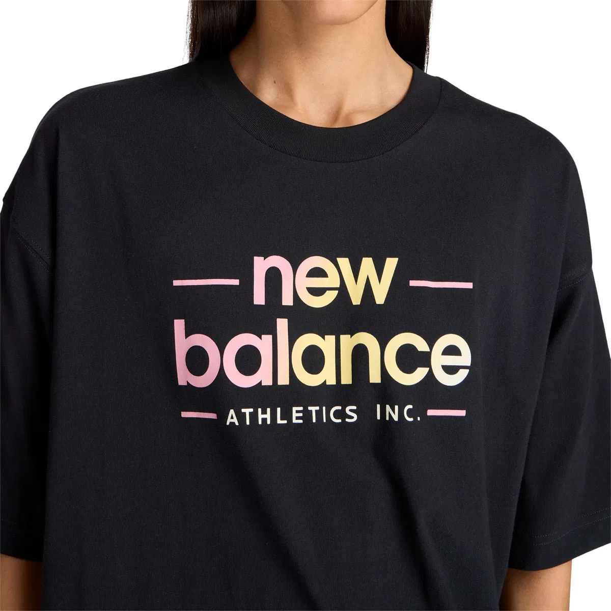 New Balance Reimagined Oversized T-shirt Dame Black
