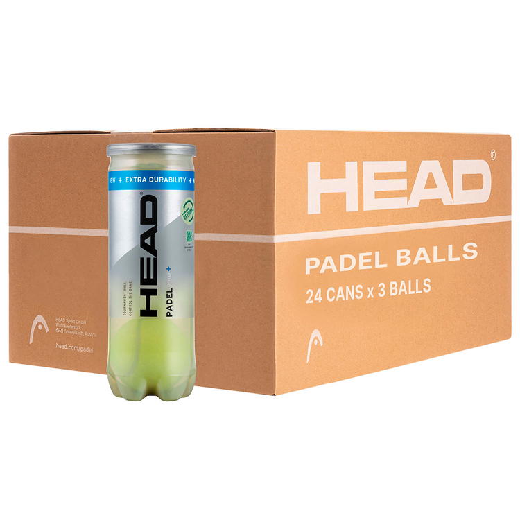 HEAD Pro+ x3 Padel bolde - Kasse 24 Rør Uni