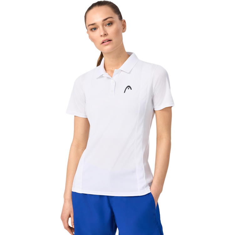 HEAD Club 25 Tech Polo Tennis T-shirt Dame Wh