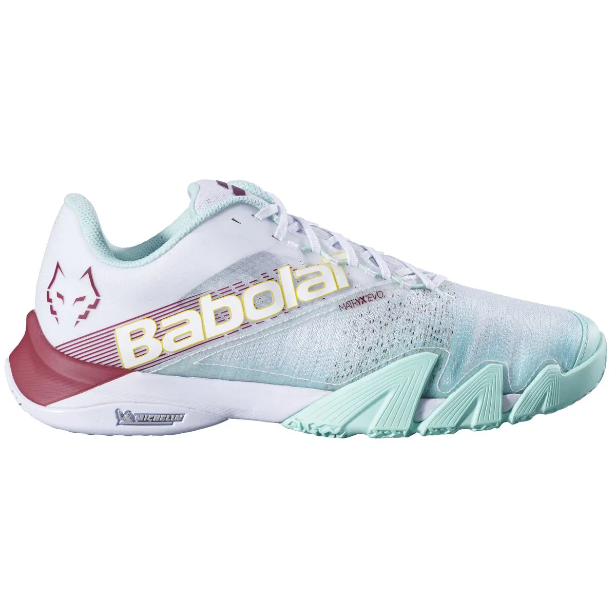 Babolat Jet Premura 2 Lebrón Padel Sko Herre White/Red Dahlia