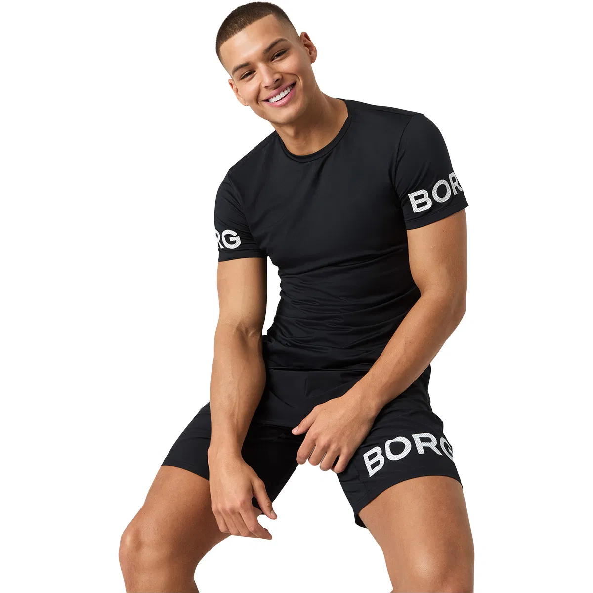 Björn Borg Borg Trenings T-skjorte Herre BLACK BEAUTY