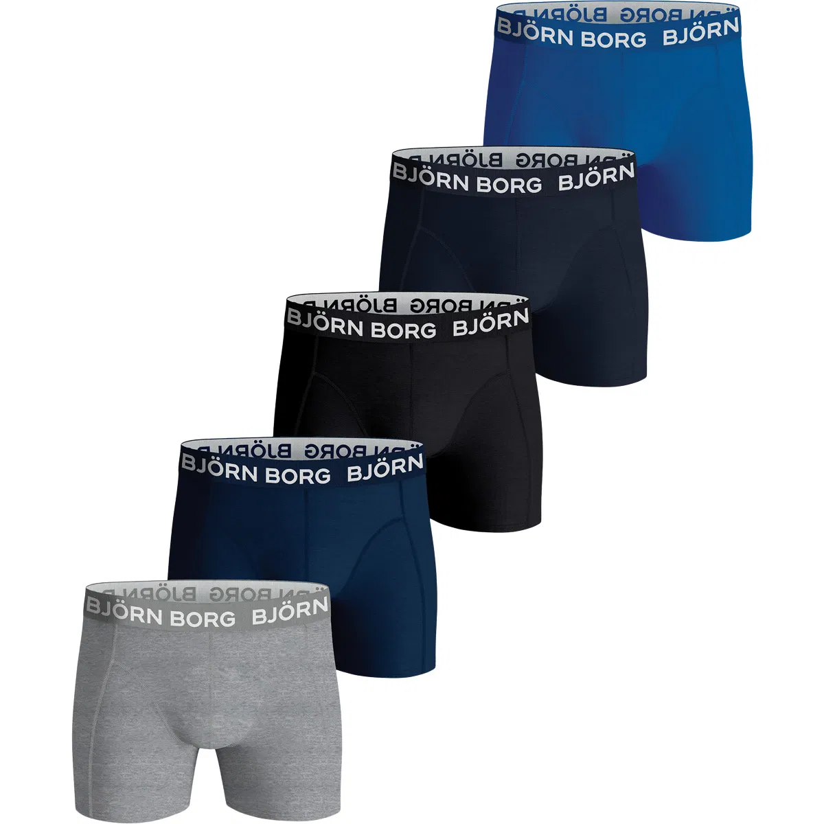 Björn Borg Cotton Stretch 5-Pak Boxershorts Børn Multi