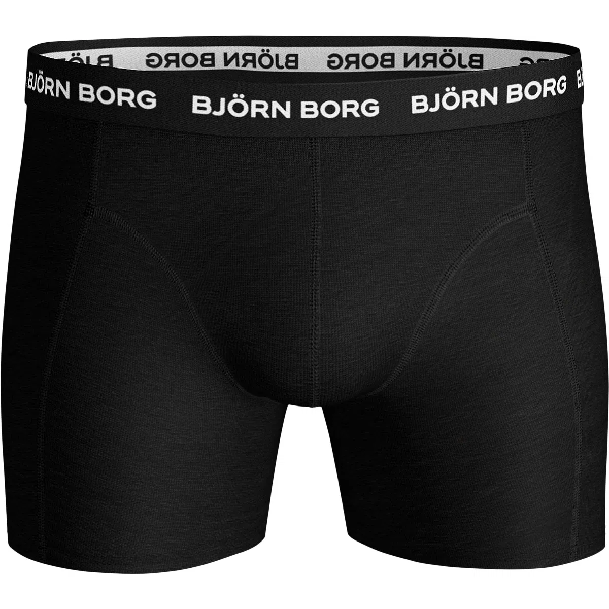Björn Borg Cotton Stretch 3-Pak Boxershorts Herre Black