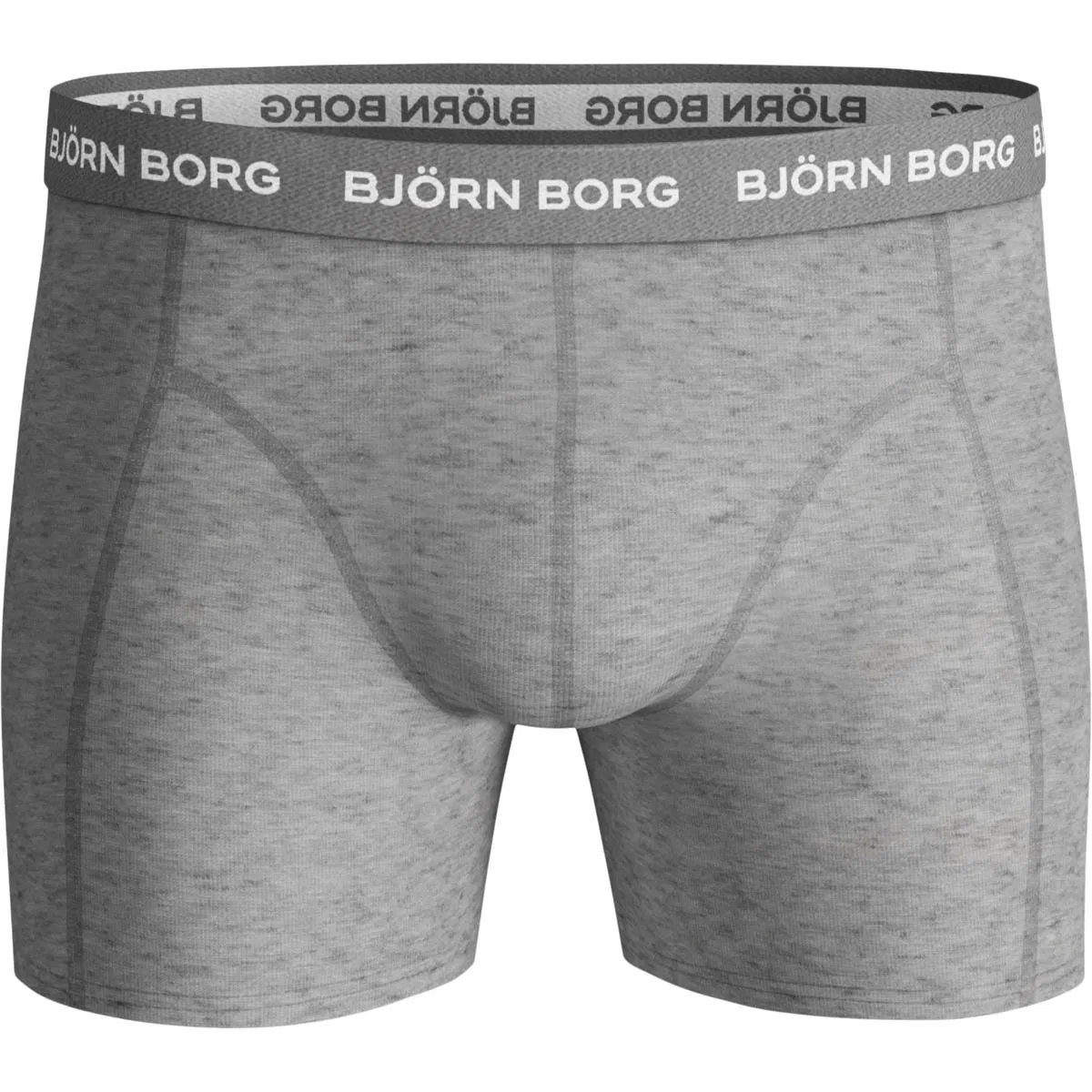 Björn Borg Cotton Stretch 3-Pak Boxershorts Herre Grey/Black