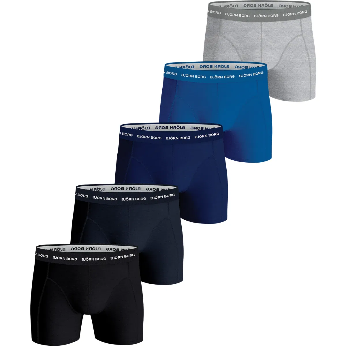 Björn Borg Cotton Stretch 5-Pak Boxershorts Herre Multi