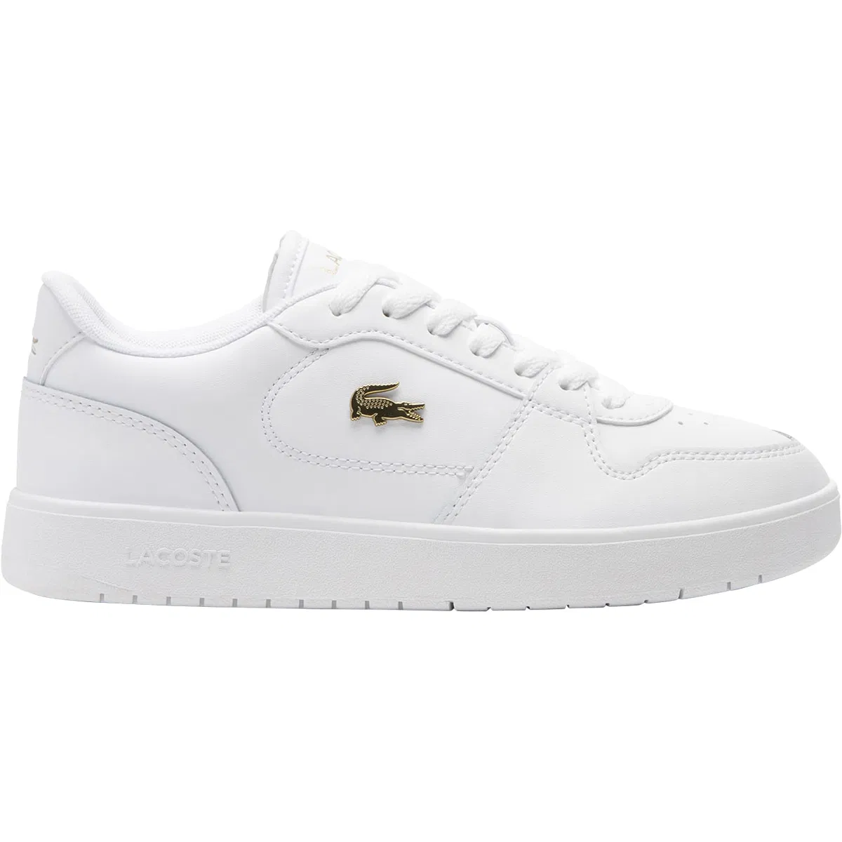 Lacoste Court Ace Leather Sneakers Dame White