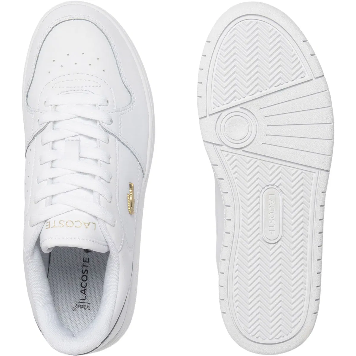 Lacoste Court Ace Leather Sneakers Dame White