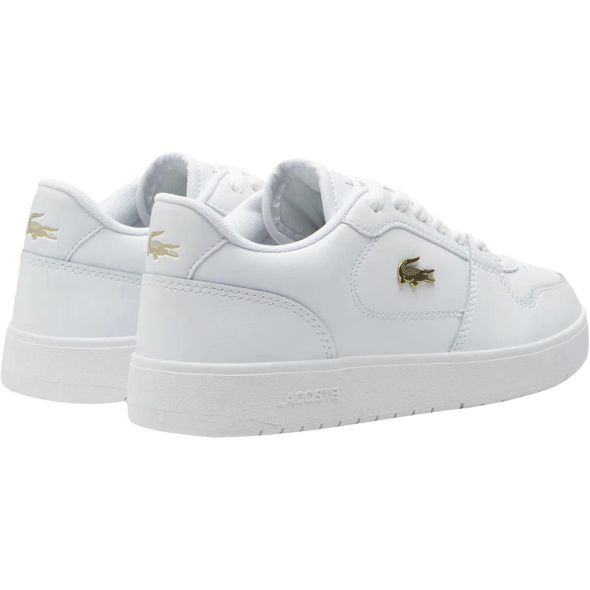 Lacoste Court Ace Leather Sneakers Dame White