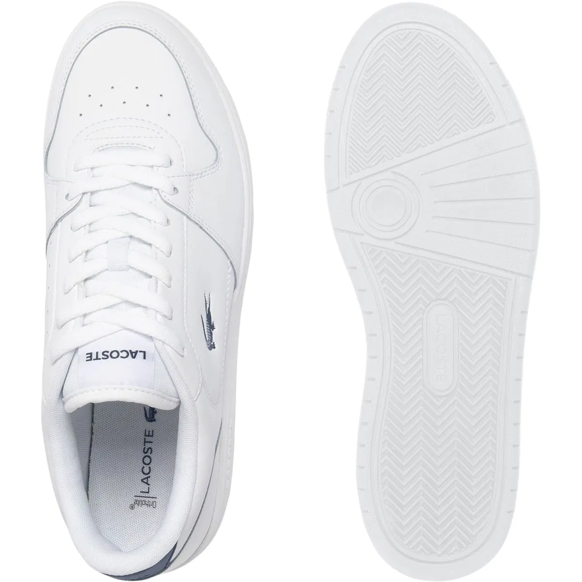 Lacoste Court Ace Lærsko Sneakers Herre White