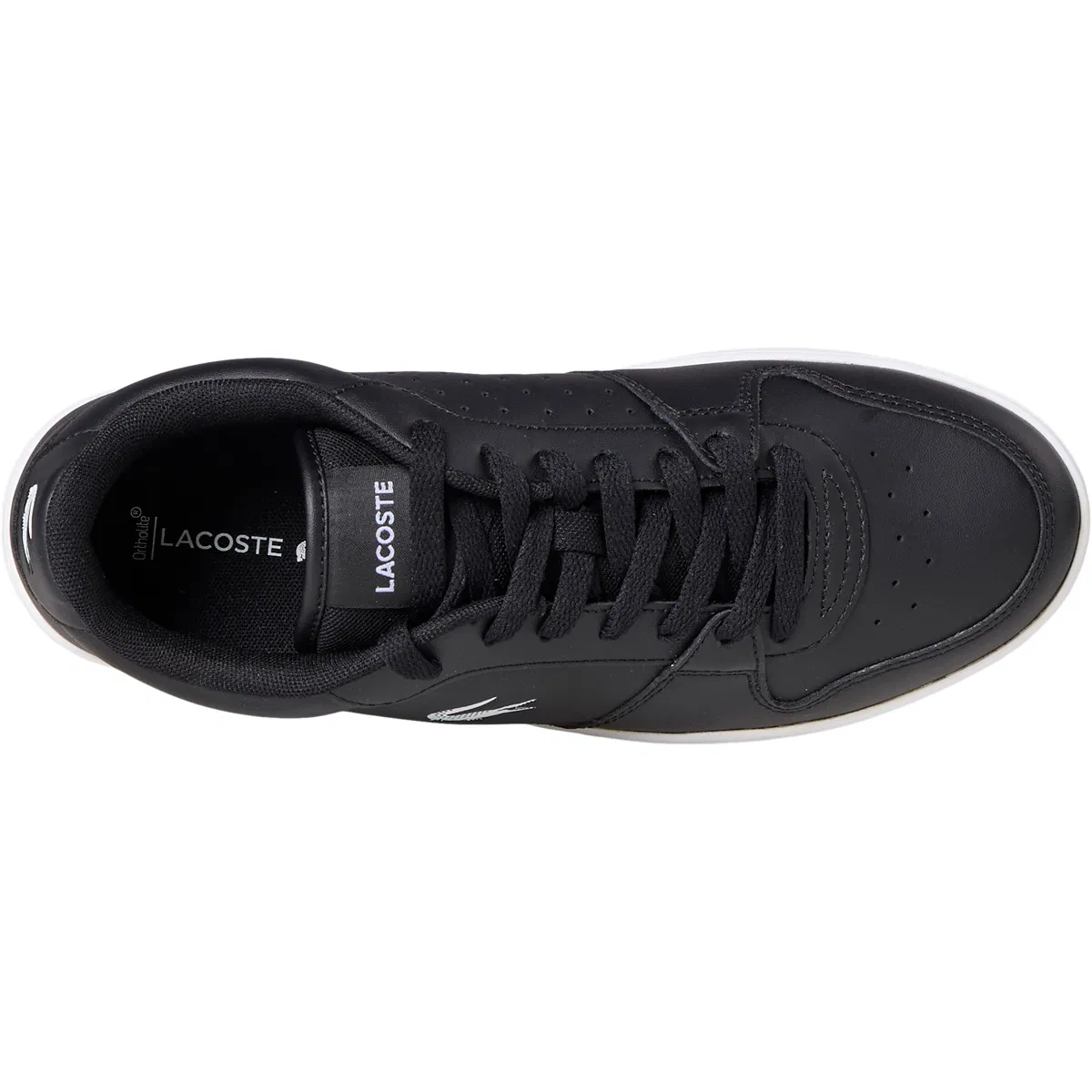 Lacoste Court Ace Leather Sneakers Herre Black
